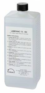 Hoge temperatuur. synthetische olie voor draaischuifpompen met dampdruk 10 e-5 mbar. viscositeit @40C. = 110cSt. (1 liter)