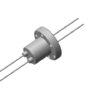 2 polige RVS geleiderdoorvoer 1000Volt / 1 Amp. DN19CF-flens