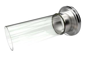 7740 Pyrex-adapter naar flens DN100ISO - 4" buis buitendiameter