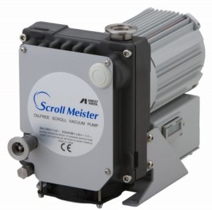 Olievrije scrollpomp 3 m3/h, basisdruk 0,2 mBar, geluidsniveau 48 dB (A)