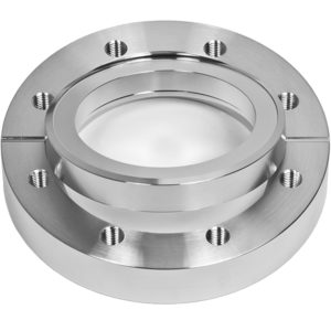 Bohrflansch drehbar mit Bohrung 104,3 mm, DN100CF, 16 Gewindebolzenlöcher M8, Edelstahl 316L