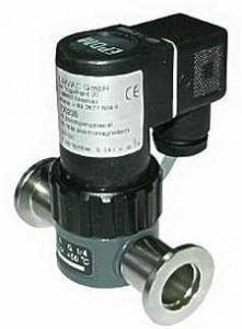 Vanne de passage directe à commande électromagnétique, scellée Viton, bride DN16KF, 24 V CC