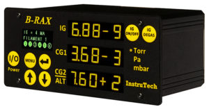 UHV-Vakuumregler bis 10 e-11 mBar für BA601 nacktes UHV oder BA600 mini IG Heißkathoden-Ionisationsmessgerät und 2 Konvektionsmessgeräte