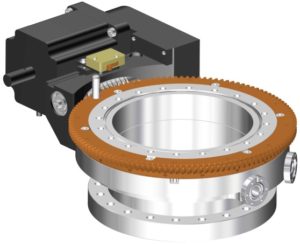 Joint rotatif à pompage différentiel, rotation à 360º. Fonctionnement par moteur pas à pas. Bride DN150CF avec brides taraudées