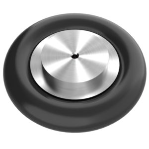 Blanke RVS centreerring met opening van 0,5mm Viton afdichting, DN16KF