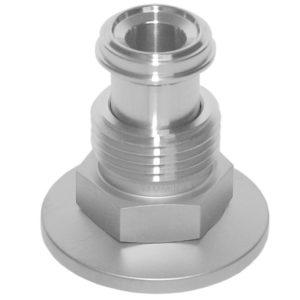 Adapter 3/8" mannelijk videorecorder, DN50KF, RVS 316L