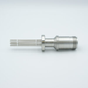 5 paar Thermokoppel type-J met MS connector aan atmosferische zijde, DN19CF flens