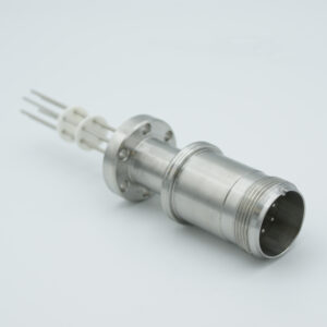 3 paar Thermokoppel type-K met MS connector aan atmosferische zijde, DN19CF flens