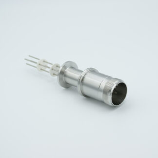 10-polige doorvoer met luchtzijde connector 700Volt / 10 Amp. DN16KF-flens