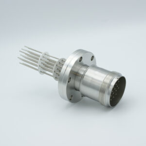 10 paires de thermocouples type K avec connecteur MS côté atmosphérique, bride DN40CF