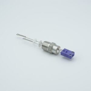 1 Paar Thermoelement-Durchführung Typ E mit beidseitigen Anschlüssen im Lieferumfang enthalten, NPT 1/2"-Flansch