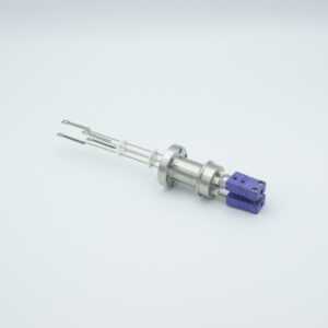 2 paire de traversées de thermocouple de type E avec connecteurs des deux côtés inclus, bride DN19CF