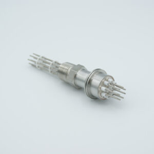 Passage de thermocouple de type K, 2 paires, pour connecteurs à pression, raccord NPT 1/2"