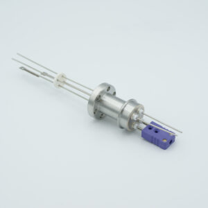 1 paar Thermokoppel type-E en 1 paar nikkeldoorvoer 1000V, inclusief TC-connectoren, DN19CF flens