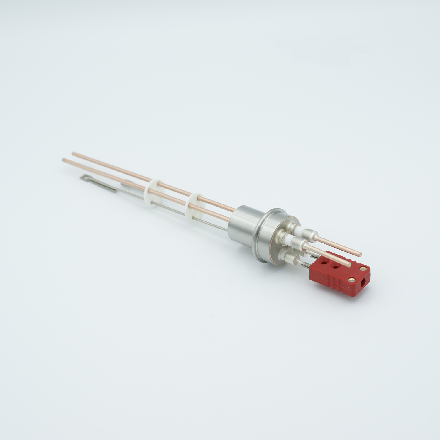 1 pair Thermocouple type-C and 1 pair copper feedthrough 5000V, with TC connectors included, weld fitting