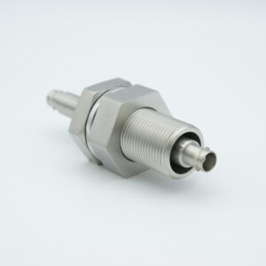 Geaarde afscherming, dubbelzijdige BNC-doorvoer 500V 3 Amp, 1" grondplaatfitting zonder luchtzijde connector