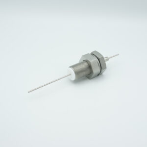 1 Pin Durchführung 2000Volt / 3 Ampere. Leiter aus Edelstahl, Grundplattenbefestigung