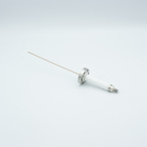 Traversée haute tension 1 broche 20000 15 V / 19 A. Conducteur en nickel, bride DNXNUMXCF