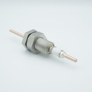 Traversée haute tension 1 broche 5000V / 180 Amp. Conducteur en cuivre, raccord pour plaque de base de 1&nbsp;pouce