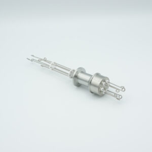3 paire de traversées de thermocouple de type N avec connecteurs des deux côtés inclus, bride DN16KF