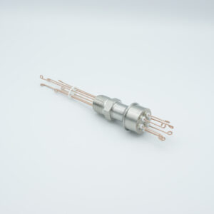 3 paire de traversées de thermocouple de type N avec connecteurs des deux côtés inclus, bride NPT 1/2"
