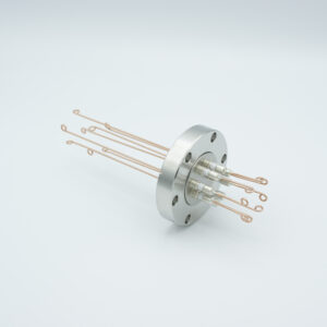 4 paar thermokoppel type-R of S doorvoer met beide zijconnectoren inbegrepen, DN40CF flens