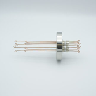 5 pair Thermocouple type-R or S feedthrough with both side connectors included, DN40CF flange