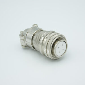 Connecteur UHV série MS, 4 broches, 700 Volts, 10 A par broche, accepte des broches de 0.056" ou 0.062" de diamètre