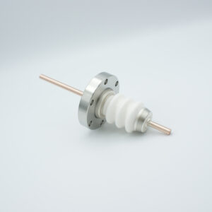 Traversée haute tension 1 broche 20000 180 volts / 40 ampères. Bride pour conducteur en cuivre DNXNUMXCF