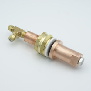 1-polige watergekoelde doorvoer 50Volt DC Koperen geleider, bodemplaatfitting