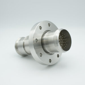 35-polige dubbelzijdige doorvoer met beide zijconnectoren, 700Volt / 10 Amp. DN100CF-flens