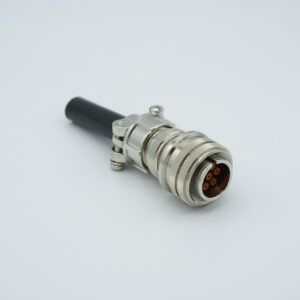 7-poliger MS-Rundstecker, 12000 Volt, 7.5 Ampere pro Pin, für Stifte mit 0.040 Zoll Durchmesser (gemäß MIL-C-5015)