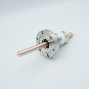 Traversée haute tension 1 broche 8000 450 V / 40 A. Conducteur en cuivre, bride DNXNUMXCF