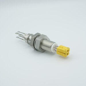 2 paire de traversées de thermocouple de type J avec connecteurs des deux côtés inclus, raccord sur plaque de base