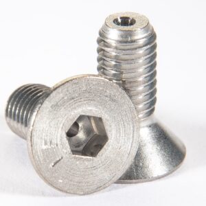 Vis métrique à tête plate à douille ventilée DIN7991, A4-70 SST, M6 x 20mm